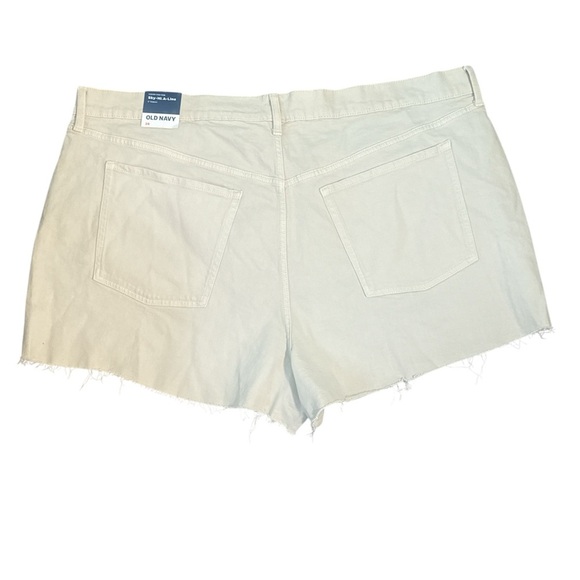 Old Navy Sky Hi A Line Tan‎ High Waist Shorts 3” inseam plus size 28 NWT - Picture 5 of 7